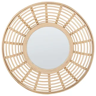 Beliani Wandspiegel Hanua 60 x 60 cm Beige