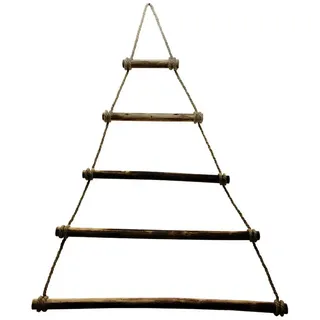 edelman Künstlicher Weihnachtsbaum Holz Wanddeko Weihnachtsbaum im Boho Stil für festliche Akzente braun