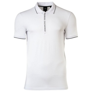 ARMANI EXCHANGE Poloshirt Herren Poloshirt - Hidden Buttons, Cotton Stretch weiß L