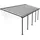 Terrassendach Olympia 860 x 295 cm anthrazit