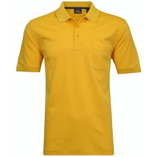 RAGMAN Poloshirt Kurzarm Softknit gelb L