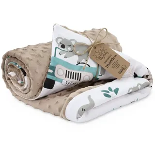 Totsy Baby Babydecke Kuscheldecke Baby Decke - Kinderdecke Kinderwagen Blanket Babydecken, Totsy Baby braun