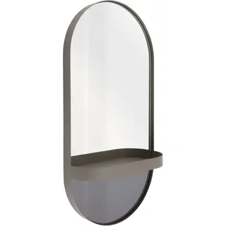 REMEMBER Wandspiegel OVAL 30 x 60 cm Taupe