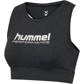 hummel hmlPULSE Logo Low Support Sport-BH Damen 2508 black melange M