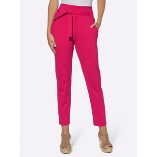 Webhose HEINE Gr. 42, Normalgrößen, pink Damen Hosen High-Waist-Hosen
