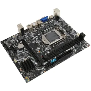 Micro ATX Motherboard, Computer Motherboard mit LGA1155 CPU-Sockel, 2*DDR3, NVME M.2, VGA, HD MI, PCIE16X, SATA 2.0/3.0, USB 2.0/3.0, 4pin + 24pin Stromanschluss