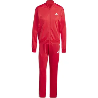 adidas Essentials 3-Streifen, Trainingsanzug - pure ruby/white, XXL