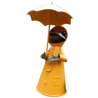 Deko-Impression Gartenfigur Zaunfigur Zaunhocker Frosch m. Friesennerz u. Schirm 25 cm, (1 St)