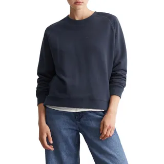 Marc OߴPolo Denim Damen Sweatshirt aus Bio-Baumwolle Relaxed Fit, Blau (Navy Teal), L - L