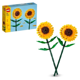 LEGO Creator Sonnenblumen, Set mit künstliche Blumen für Kinder ab 8 Jahren, ideal als Kinderzimmer-Deko oder Blumenstrauß, Geschenk für Jugendliche Mädchen und Jungen 40524