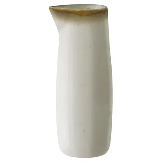 BITZ Milkkännchen, Milchkanne aus Steingut, 500 ml, Creme/Creme