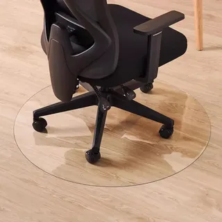 Bodenschutzmatte Rund Transparent Bürostuhl Unterlage rutschfest Bürostuhlunterlage Schreibtischstuhl Unterlage für Hartböden,Bürostuhl (40cm,1mm)