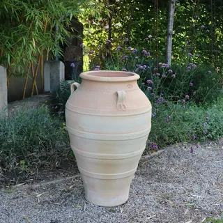 Palatina-Keramik | große, XXL Amphore aus Terrakotta 100 cm | winterfeste, hohes Pflanzgefäß Pflanzkübel mediterrane Deko für Garten Balkon Terrasse Outdoor Olea 100 cm