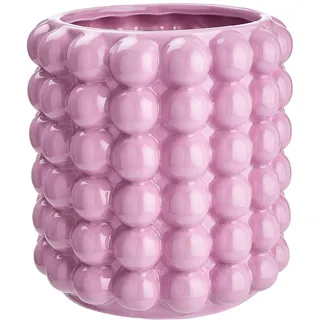 BUTLERS Blumenübertopf Ø15cm Steingut -Bubble- im modernen Bubble Design | Pflanzen Aufbewahrung, Gefäß ohne Deckel | Stilvolle Deko für Wohnzimmer & Fensterbank