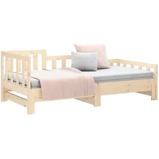 vidaXL Tagesbett Ausziehbar 2x(90x200) cm Massivholz Kiefer1280253