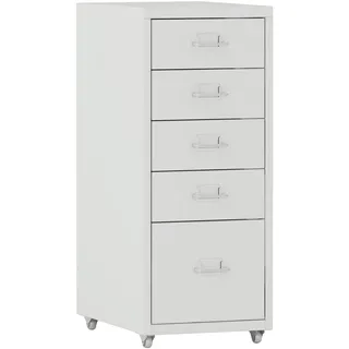[en.casa] Kökar Schubladenschrank 69 x 28 x 41 cm Weiß