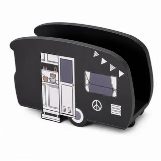 ReWu Serviettenhalter Boltze Serviettenhalter Vanlife, 2 sort., Holz schwarz