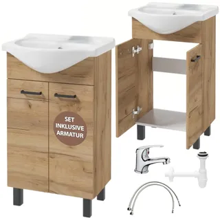 DEFTRANS Badezimmerschrank 50 x 50 x 41 cm Braun