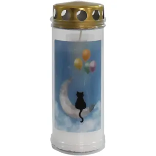Grablicht mit Motiv "Katze"