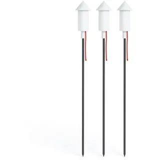 Fatboy Solarleuchte Aluminium 125,0 cm 3er Set weiß