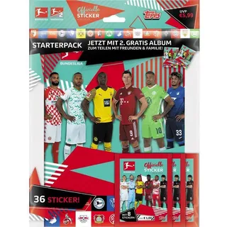 Topps Bücher-Adventskalender Topps Bundesliga Sammelsticker 2021/22 - Starterpack