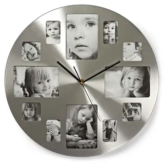 Nedis Kreisförmige Wanduhr 40,0 cm CLWA003PH40 silber
