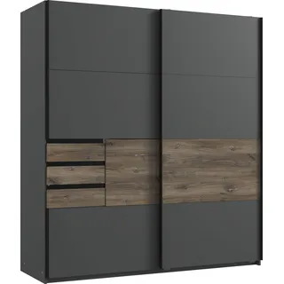 WIMEX Schwebetürenschrank Bamberg 180 x 198 x 65 cm Grau