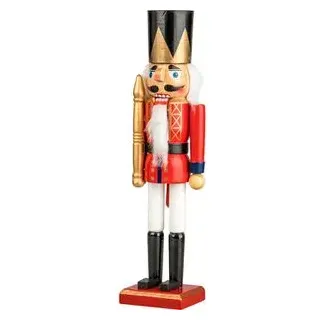 Infactory Böttcher-AG Nussknacker König, aus Holz, 35 cm