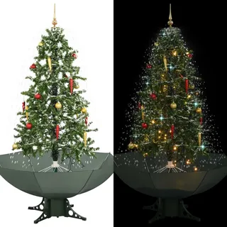 Schneiender Weihnachtsbaum Mit Schirmfuß Grün 170 Cm