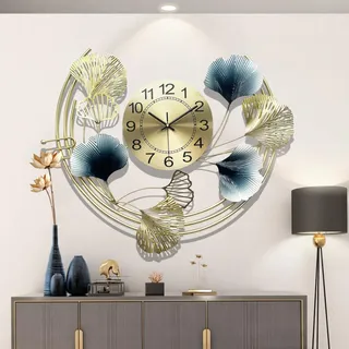 Wanduhr Groß Modern, Wohnzimmer Uhr Wand Lautlos, Wanduhren Für Küche Schlafzimmer Kreativ Modisch, Für Die Wand Zu Hause 3D Kunstdekor Für Wohnzimmer Schlafzimmer Gang Hintergrund Wandverzierung