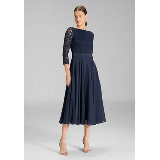 Swing Kleid Abendkleid Blau 38