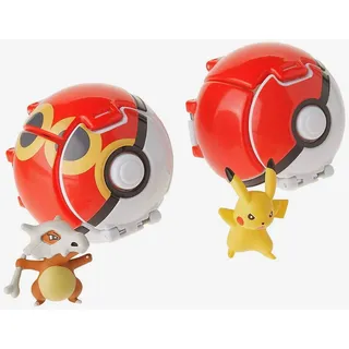 Tomy® Spielfigur Wurfball-Set mit Pokeball Pikachu und Cubone, (1-tlg)