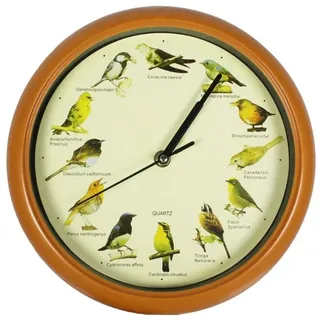 emeco Wanduhr Wanduhr 25,5cm - Vogelstimmen LERNUHR