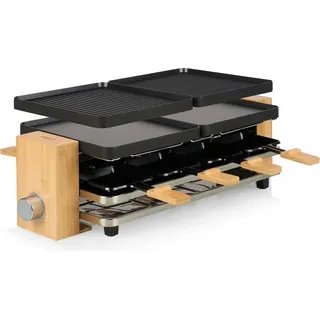 Princess 162918, 8 Person(en), Aluminium, Schwarz, Holz, Rechteckig, 210 x 230 mm, Drehregler - Schwarz/Braun