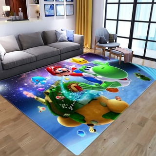 W-life Teppich Kinder 3D-Vorleger Cartoon Moderne Wohnzimmer Schlafzimmer Hauptdekoration Super Mario-Teppichboden-Pad Kinderzimmer Anti-Rutsch-Spiel-Matte (Color : 7, Size : 120 * 160cm)