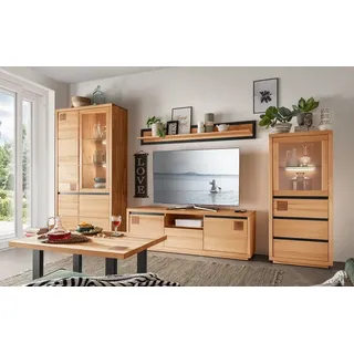 Wohnwand Anbauwand Massivholz Buche Kernbuche geölt NEU OVP!!!