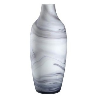 Leonardo Vase 076437 Poesia, Glas, Marmoroptik, Tischvase, bauchig, Höhe 40 cm