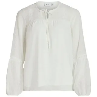 VILA Blusenshirt VIEDEE L/S TOP - NOOS Weiß 42