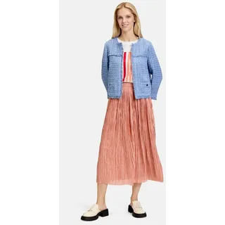 Cartoon Midirock Damen mit offenem Saum Material orange 42