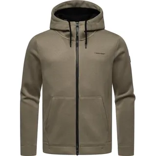 Ragwear Kapuzenstrickjacke Fabian Herren Basic Rippstrick-Jacke mit Kapuze braun XXXL (56)