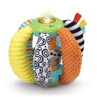 VTech - Sensorischer Ball, Griffe mit Farben und Texturen, interaktiver Ball, Spielzeug für Babys + 6 Monate, ESP-Version