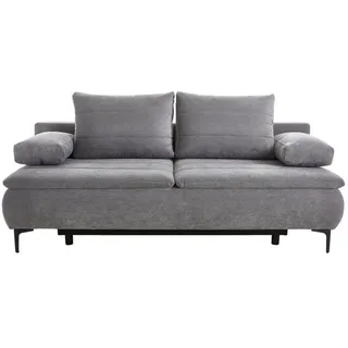 Elastoform Schlafcouch Stoff 2-Sitzer Grau
