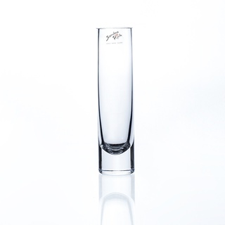 Sandra Rich Vase Glas Blumenvase Röhre schmal Glasvase -Solifleur-rund klar Ø 5 cm H 20 cm