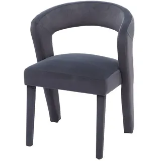 BlingBin Ohrensessel Sessel, Polsterstühle, Einzelsofa, Grau (1er set, 1-St., Einzelner Stuhl 59x60x79 cm), Neuheit Sessel, Loungesessel, Wannenstuhl, Samt, Tragfähigkeit 150 kg grau