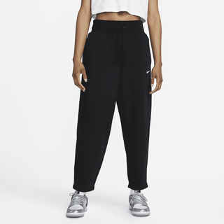 Nike Sportswear Phoenix Fleece 7/8-Curve-Trainingshose mit hohem Taillenbund für Damen - Schwarz, XXL Short