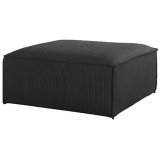 Fun Möbel Polsterhocker CELES Stoff 85 x 40 x 85 cm Grau