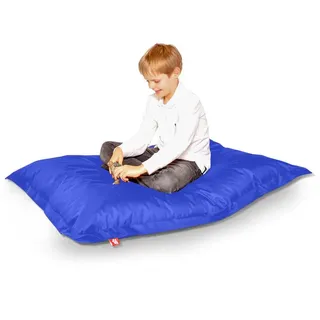 KOZYS Sitzsack Junior Beanbag - Für Kinder & Jugendliche (Stabiles sicheres Design mit EPS-Perlen, Indoor & Outdoor, Garten oder Kinderzimmer), Kindersitzsack Sitzhocker Bodenkissen blau