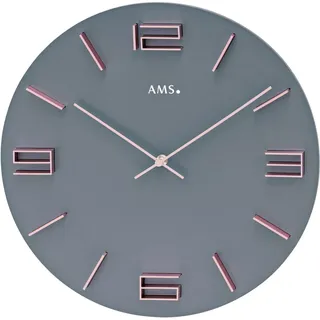 AMS Wanduhr 40,00 cm 9590 grau