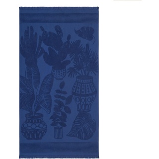 Bassetti Strandtuch Castelluccio, Blau, Textil, 90x173 cm, Oeko-Tex® Standard 100, Badtextilien, Strandtücher