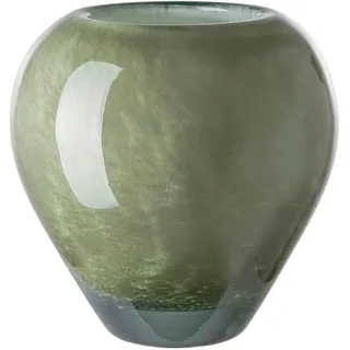 Fink Tischvase Lesly (1 St), Vase aus Glas, Dekovase, Gefäß für Blumen, Höhe ca. 14 cm grün